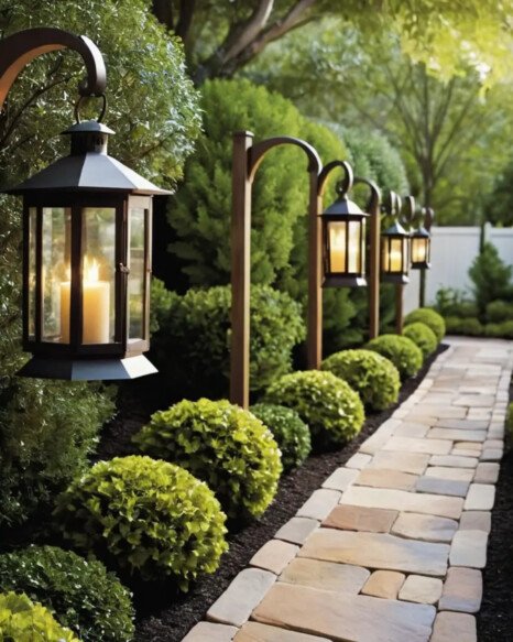 Hanging Lanterns on Hooks