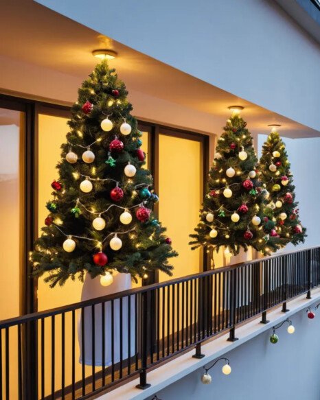 Hanging Mini Christmas Trees