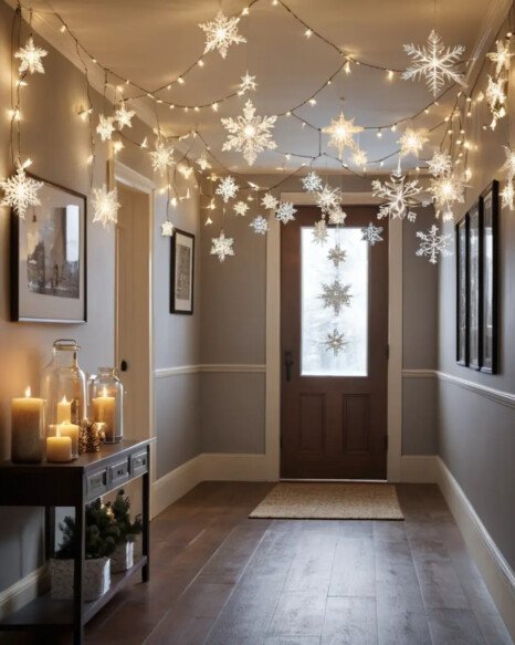Hanging Stars or Snowflakes with Lights