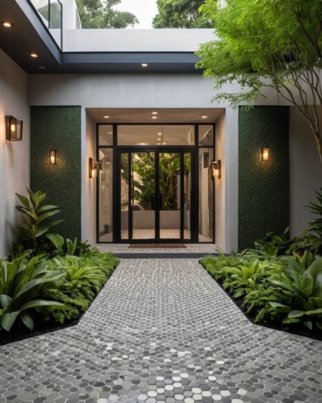 Hexagonal Cement Pavers