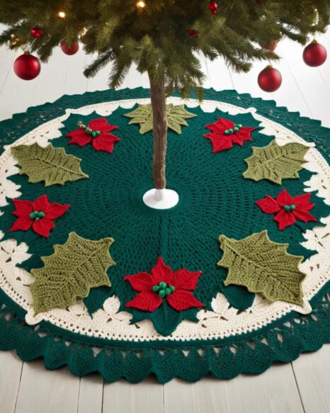 Holly Leaf and Berry Skirt