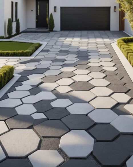 Honeycomb Pattern Pavers