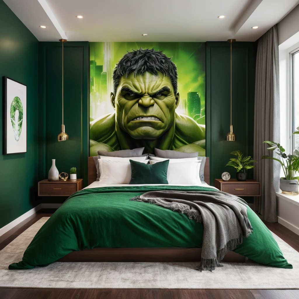 Hulk-Inspired Green Accents
