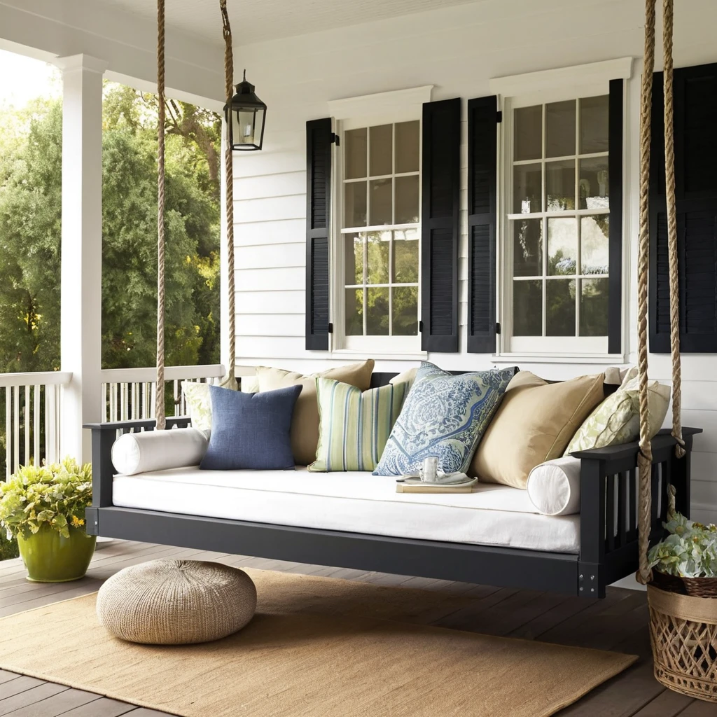Incorporate a Porch Swing Bed