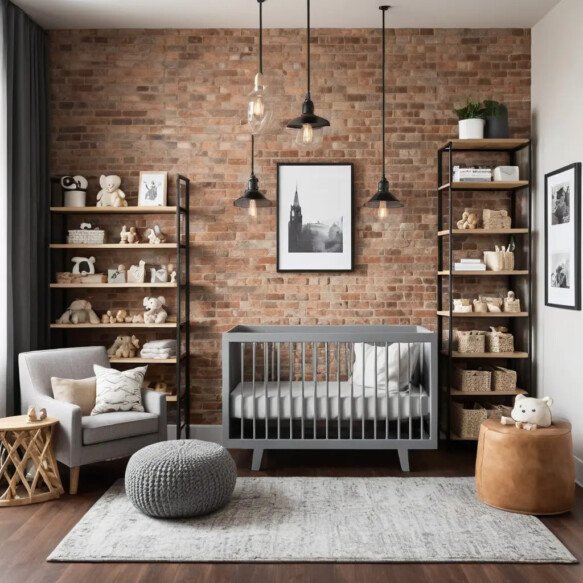 Industrial Style Nursery