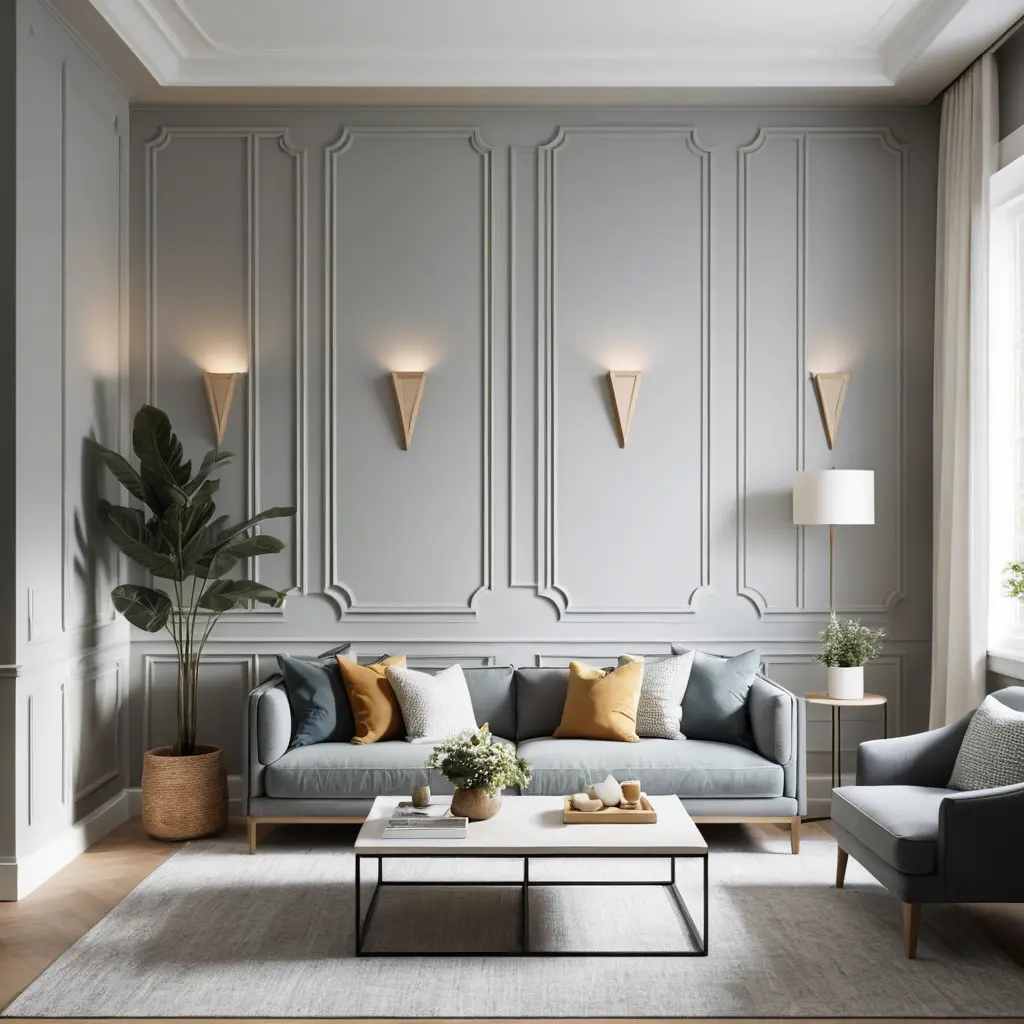 Install Geometric Wall Molding