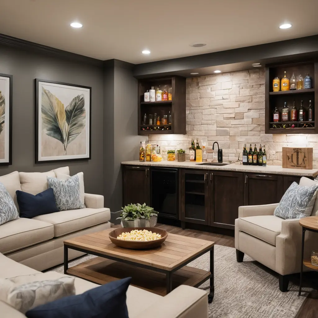 Install a Wet Bar with Snacks