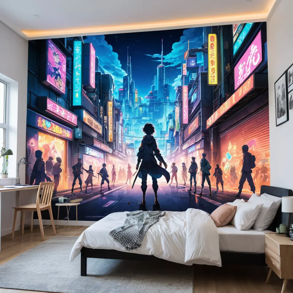 Interactive Anime Wall Murals