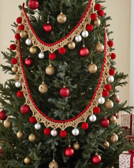 Jingle Bell Crochet Garland