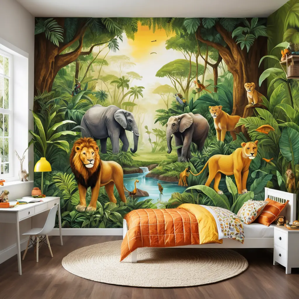 Jungle Safari Mural