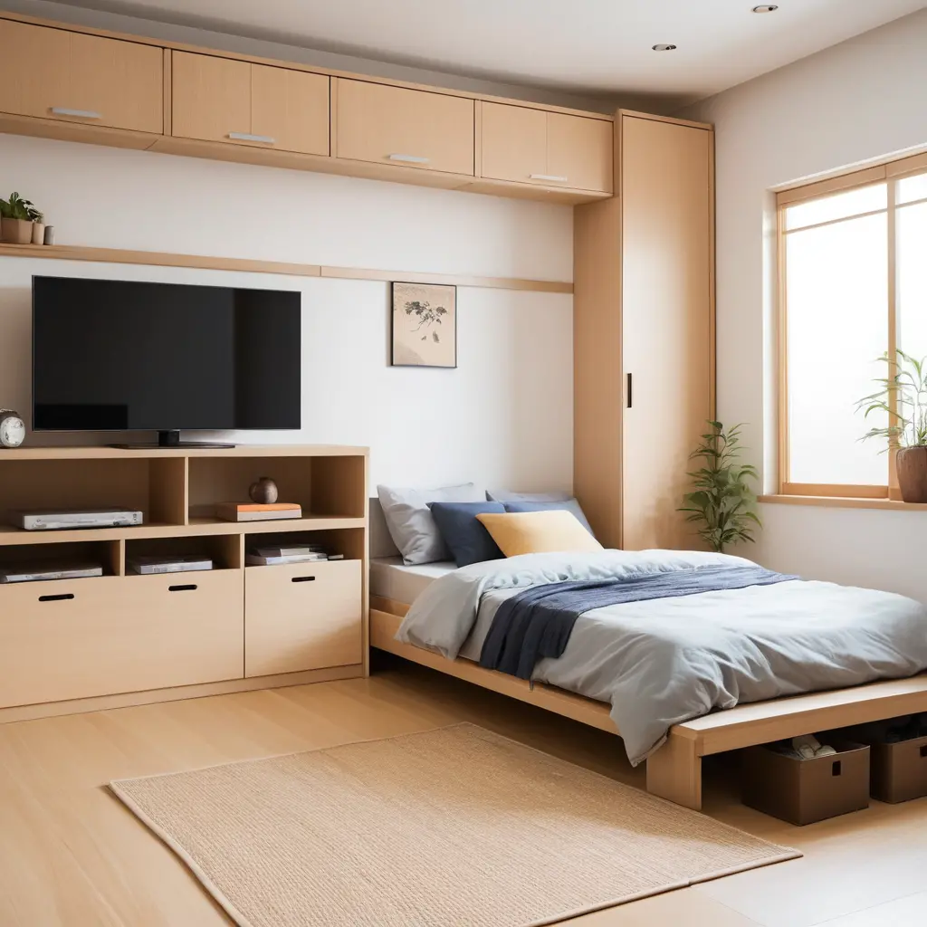 Keep the Room Tidy with Minimalist Storage