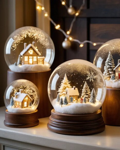 LED Snow Globe Lights