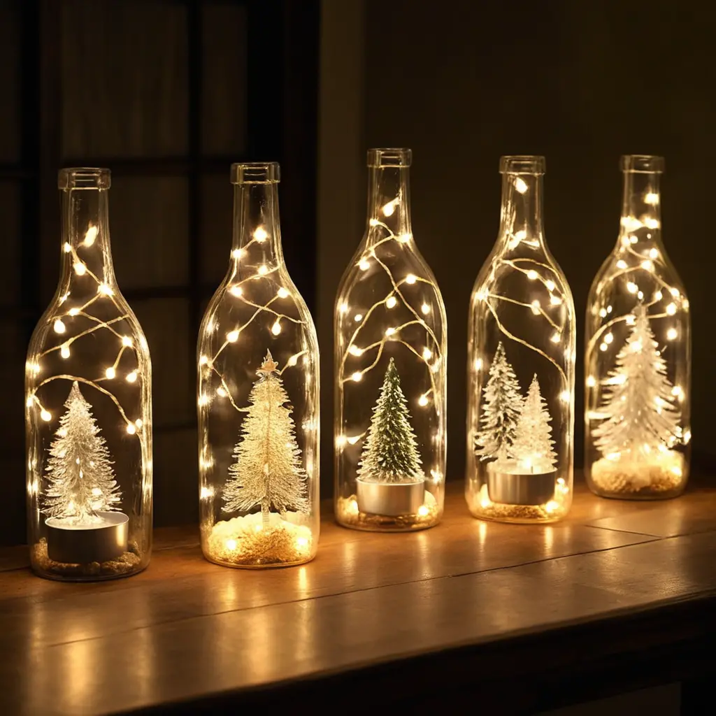 LED String Lights in Bottles