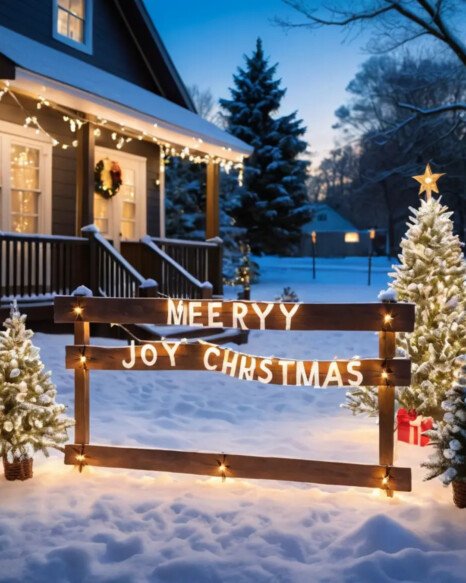 Light-Up Christmas Signs