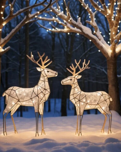 Light-Up Reindeer Display
