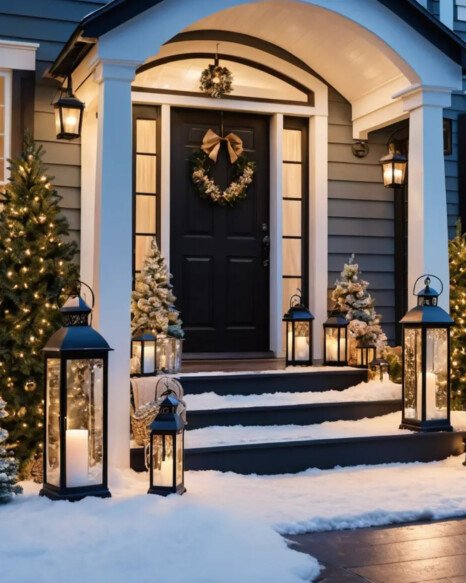 Lighted Outdoor Lanterns