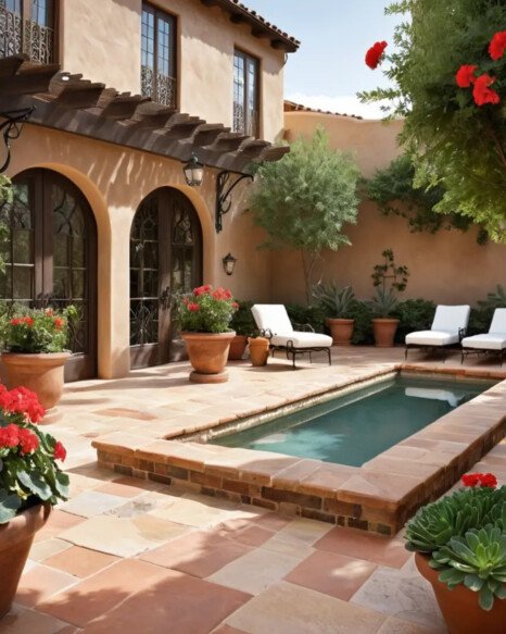 Mediterranean-Inspired Patio
