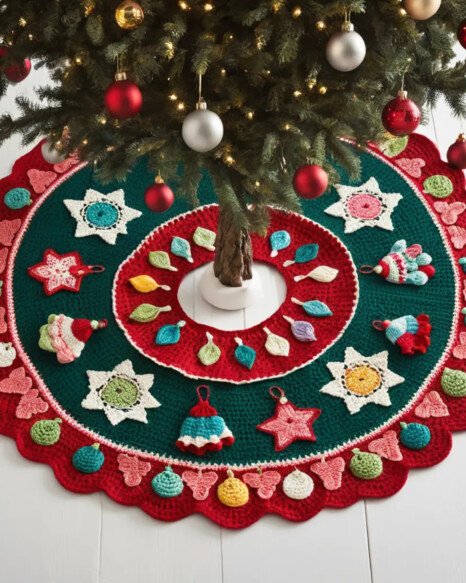 Mini Ornament Appliqué Skirt