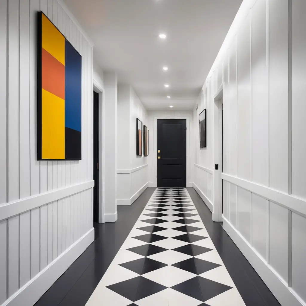 Minimalist White Paneling