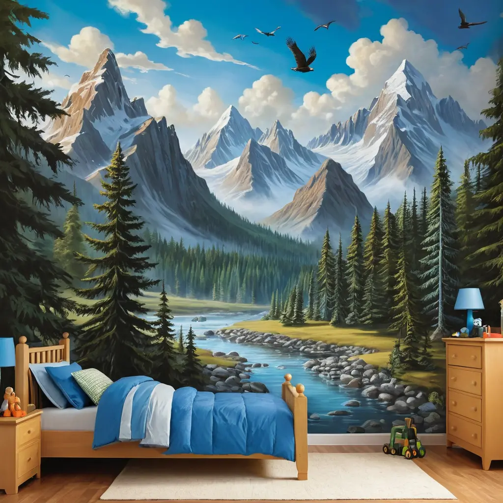 Mountain Adventure Scene