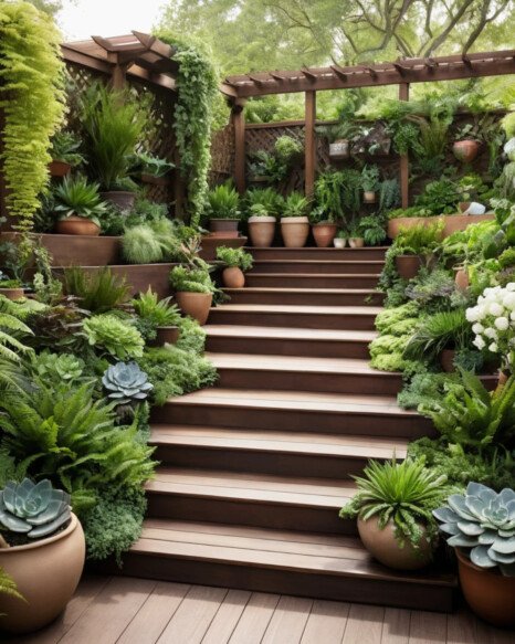 Multi-Level Deck Planters