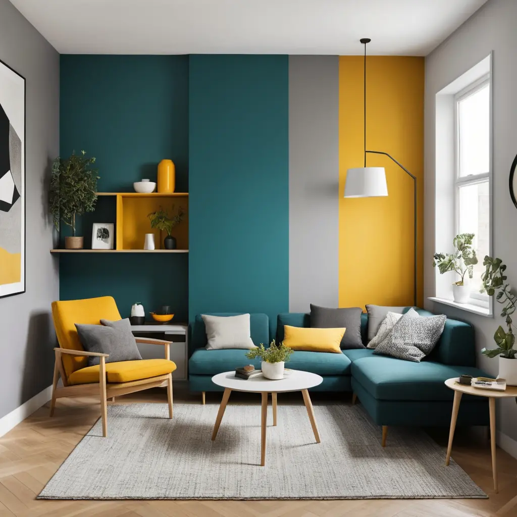 Opt for Color-Blocked Walls