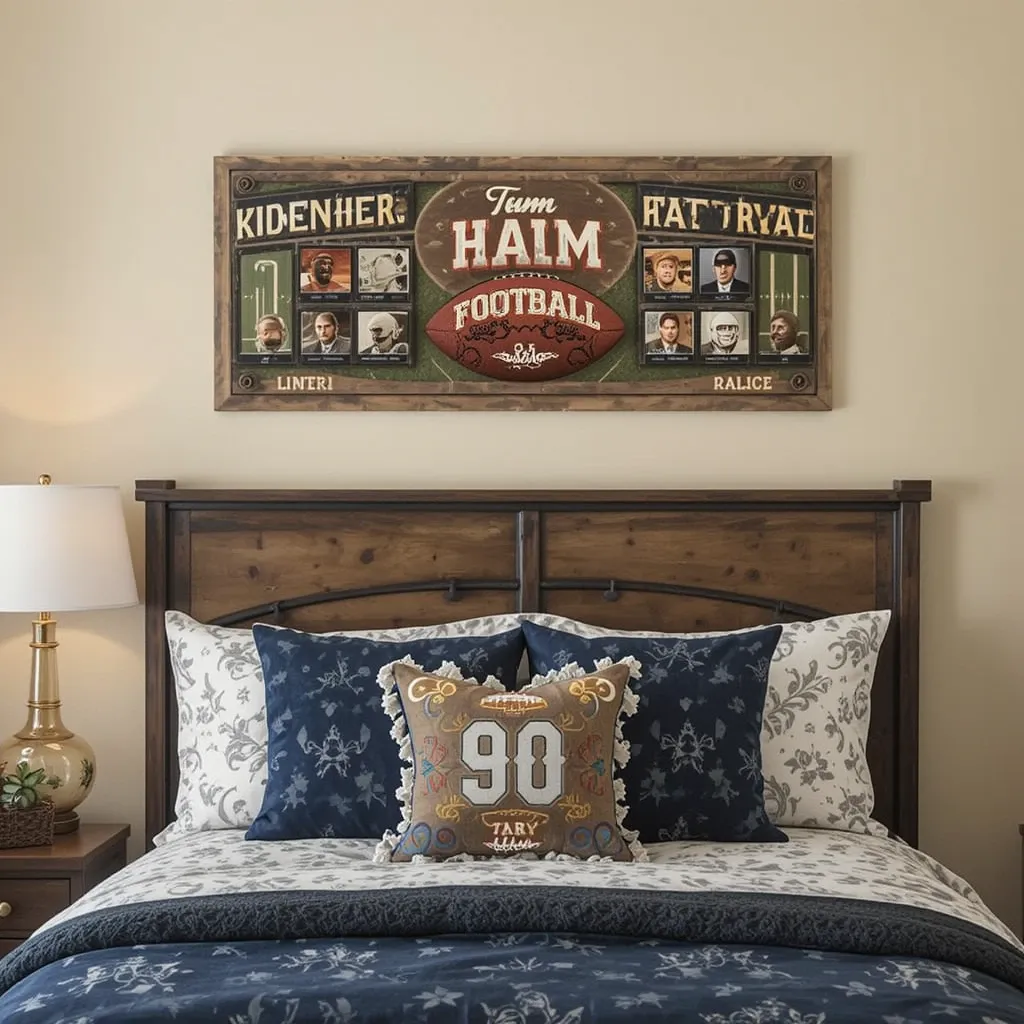 Personalized Football Name Sign