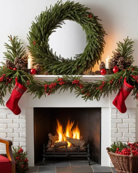 Pine and Berry Arrangements