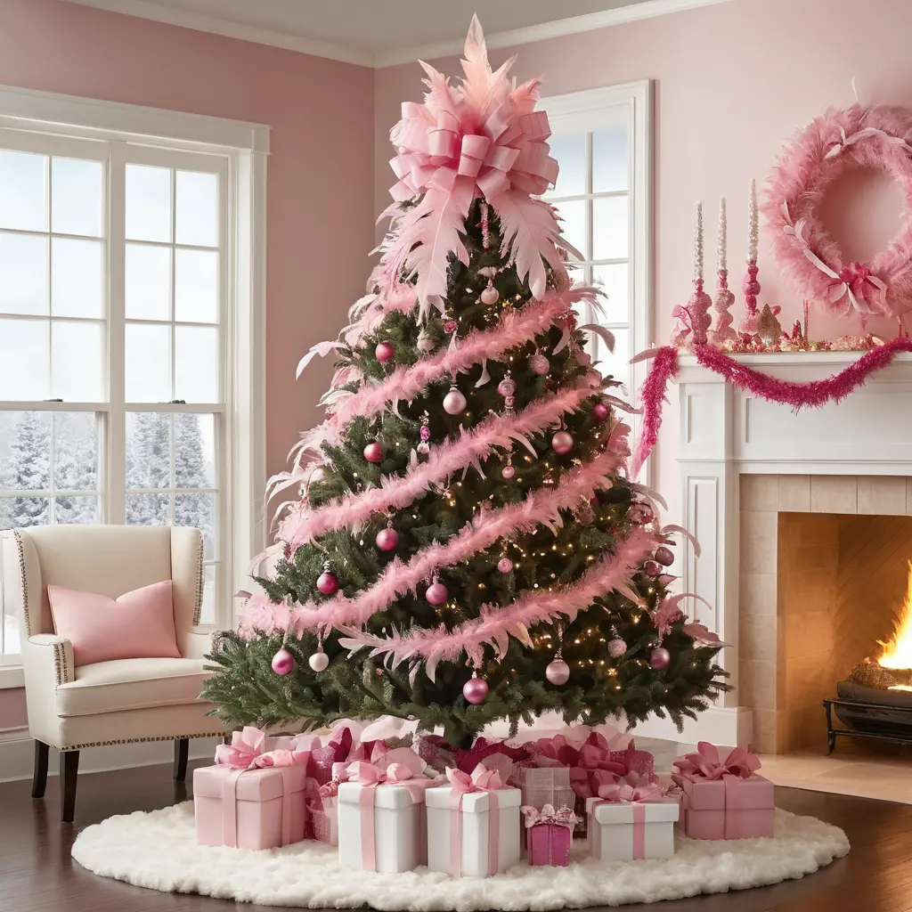 Pink Feather Bows for Whimsy