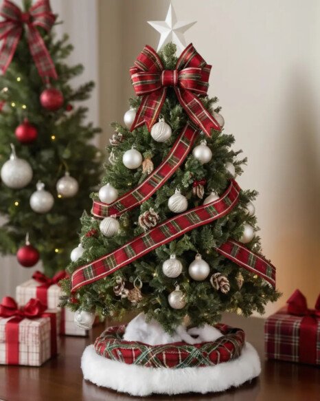 Plaid Ribbon Accents