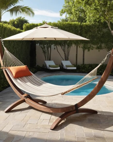 Poolside Hammock Corner