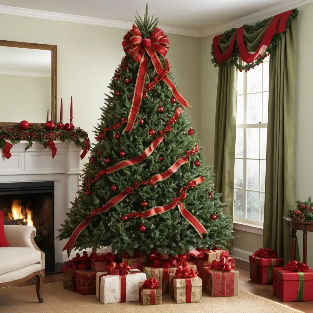 Red and Green Traditional Bows