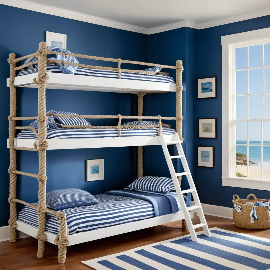 Rope-Ladder Bunk Beds
