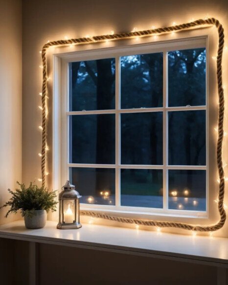 Rope Lights Around the Frame