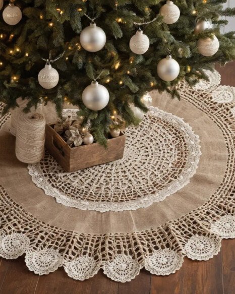 Rustic Burlap-Inspired Skirt