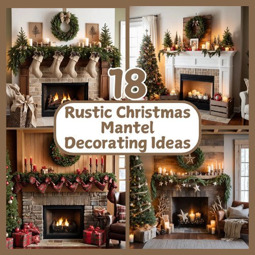 18 Rustic Christmas Mantel Decorating Ideas