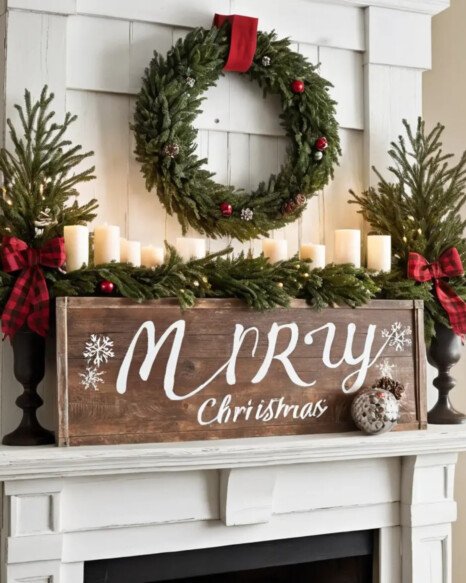 Rustic Christmas Sign