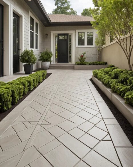 Scored Cement Pavers