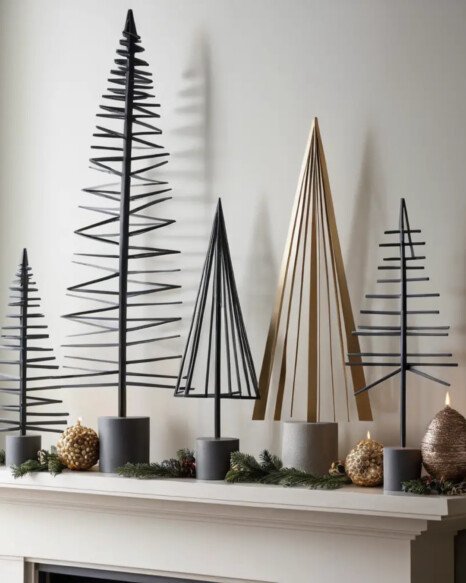 Sculptural Christmas Trees
