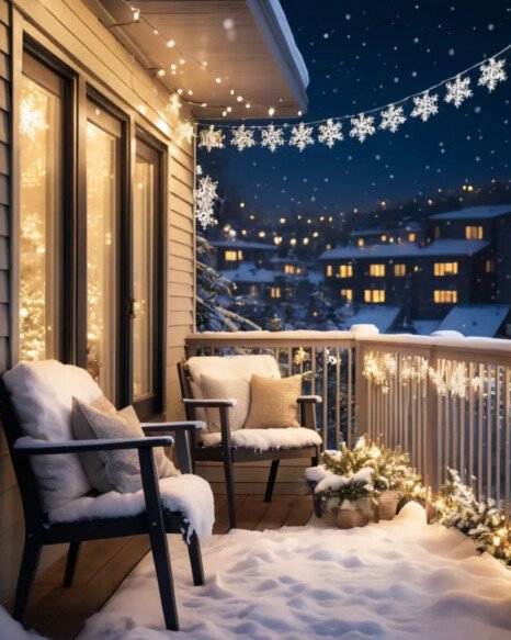 Snowflake String Lights