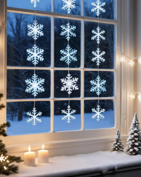 Snowflake String Lights