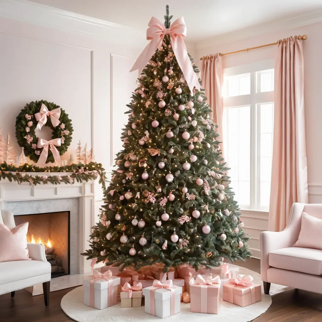 Soft Pink Satin Bows