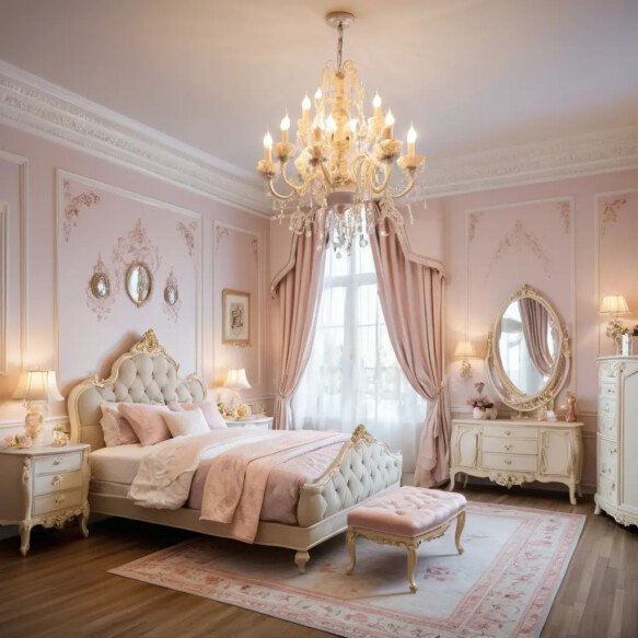 Sparkling Chandelier for a Princess Vibe