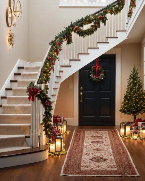 Staircase Garland Lights