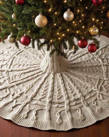 Textured Cable Stitch Skirt