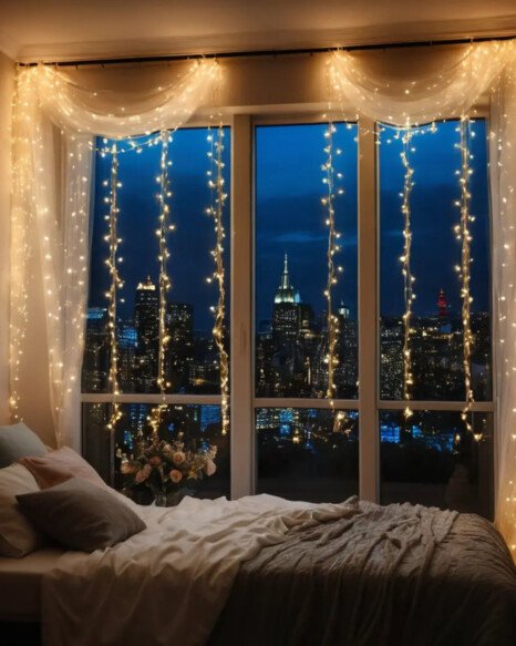 Twinkling Fairy Lights Curtain