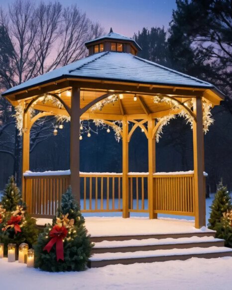 Twinkling Gazebo Decor