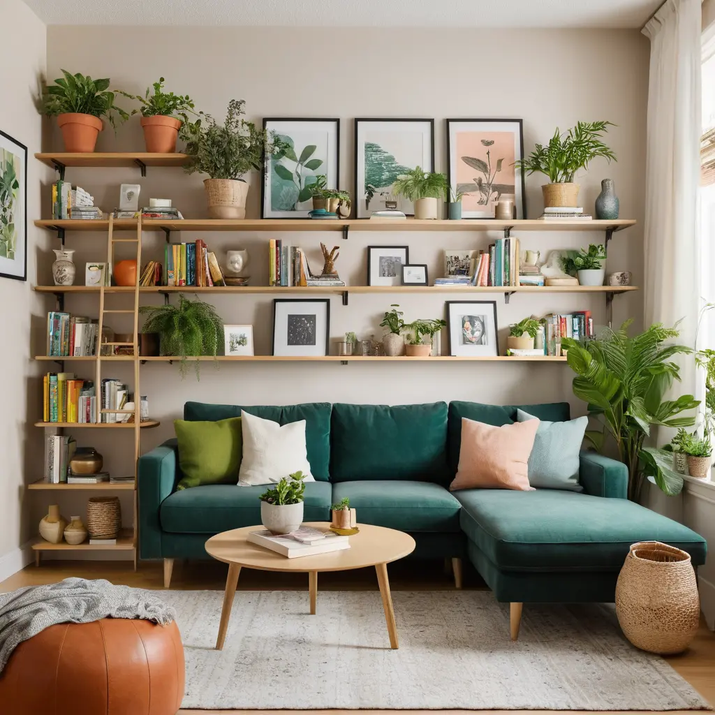 Use Bookshelves as Wall Art