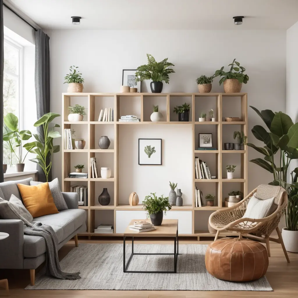 Use Wall-Mounted Storage Cubes