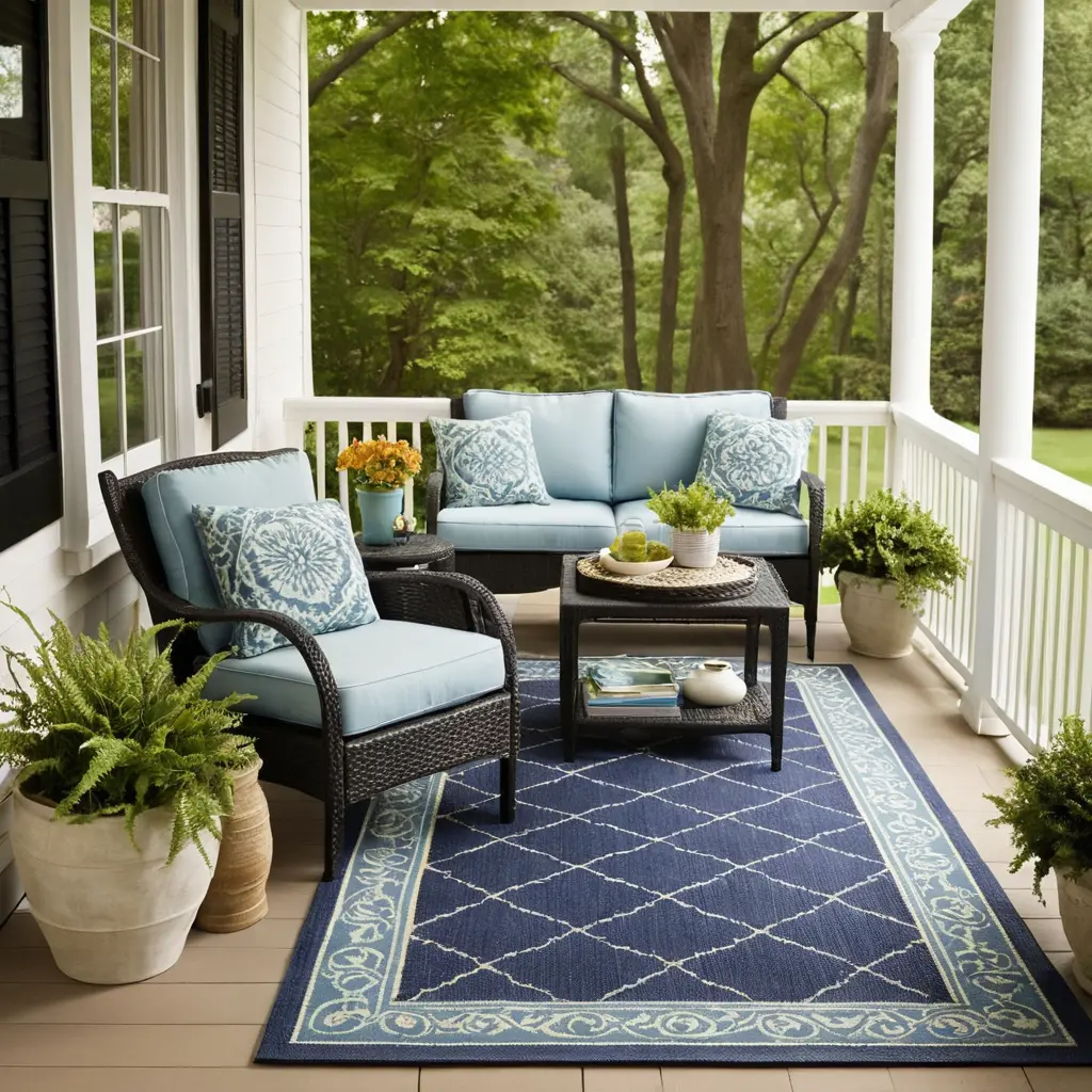 Use a Small Outdoor Rug
